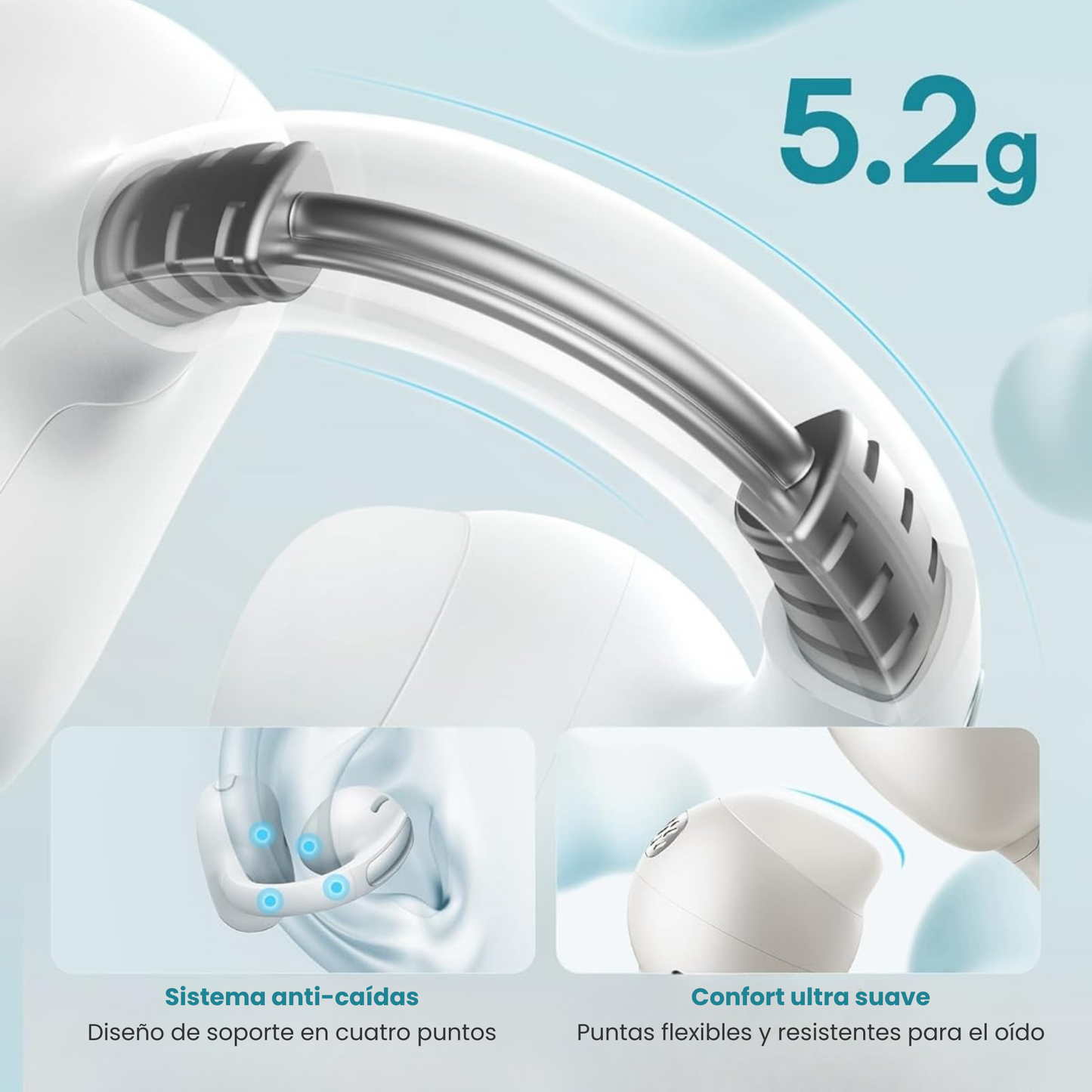 AirClip Pro™ Escucha tu música sin dolor, sin presión y sin aislarte del mundo